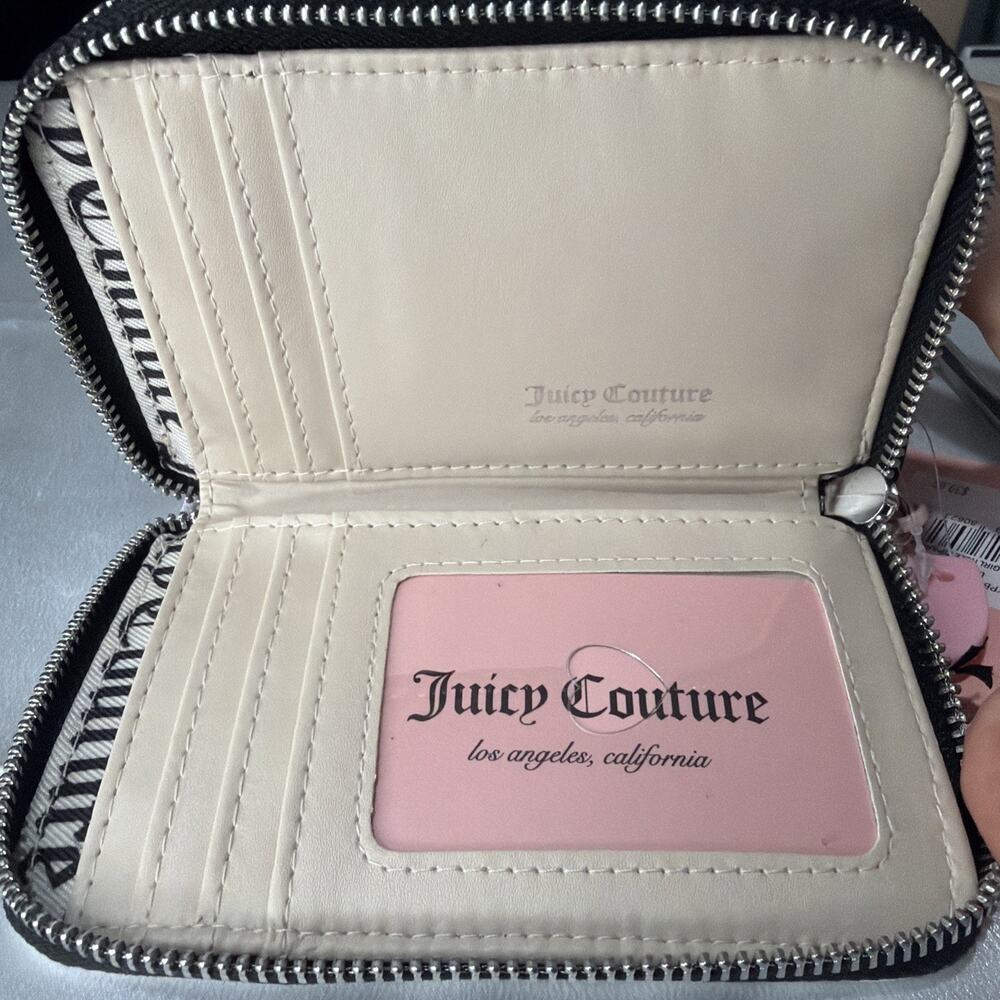 Juicy Couture Black/ White compact wallet - Picture 7 of 8